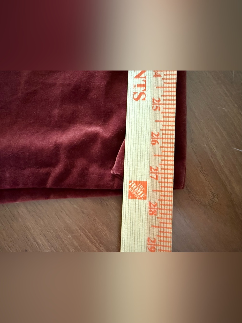 Wide-Leg Velvet Pants in Burgundy - Picture 7 of 9